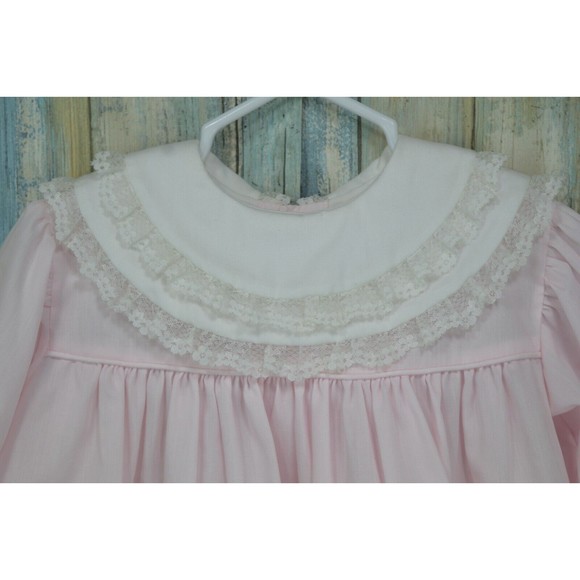 Vintage Bryan Girls 18M Pink Lace Layered Full Circle Party Ruffles RARE - Picture 9 of 12